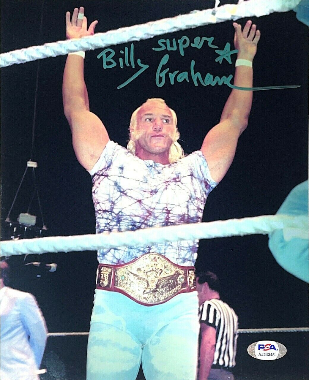 WWE BILLY GRAHAM HAND SIGNED AUTOGRAPHED 8X10 Photo Poster painting WITH PSA DNA COA RARE 18