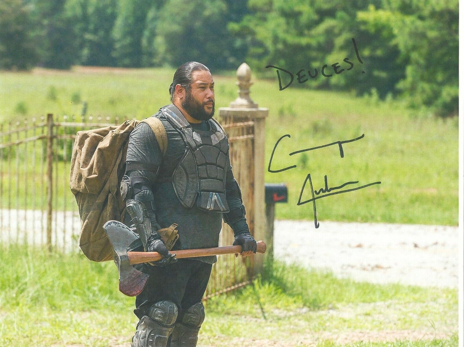 Cooper Andrews - The Walking Dead signed Photo Poster painting