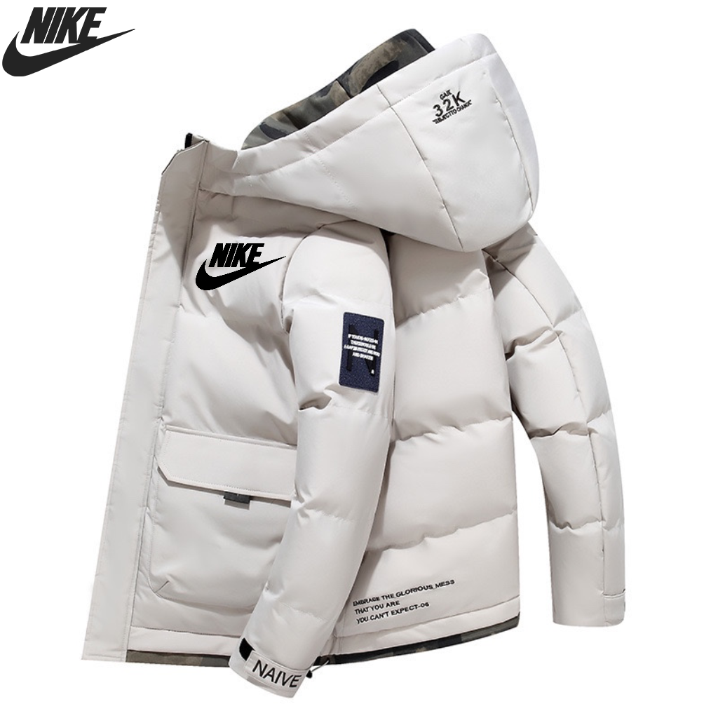 Zimní silná bavlněná bunda Nike zimní bavlněná bunda velké velikosti