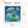 Belle jupe fille-sp&eacute;cial en forme de peinture de diamant-30 * 30cm
