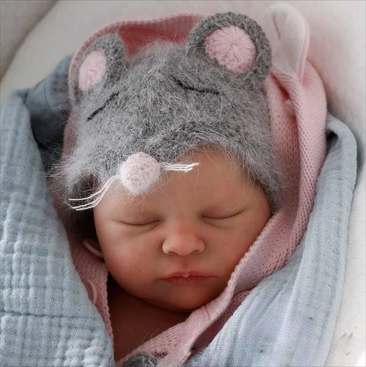 20" Reborn Sleeping Newborn Girl Soft Silicone Vinyl Baby Doll Named Monnya