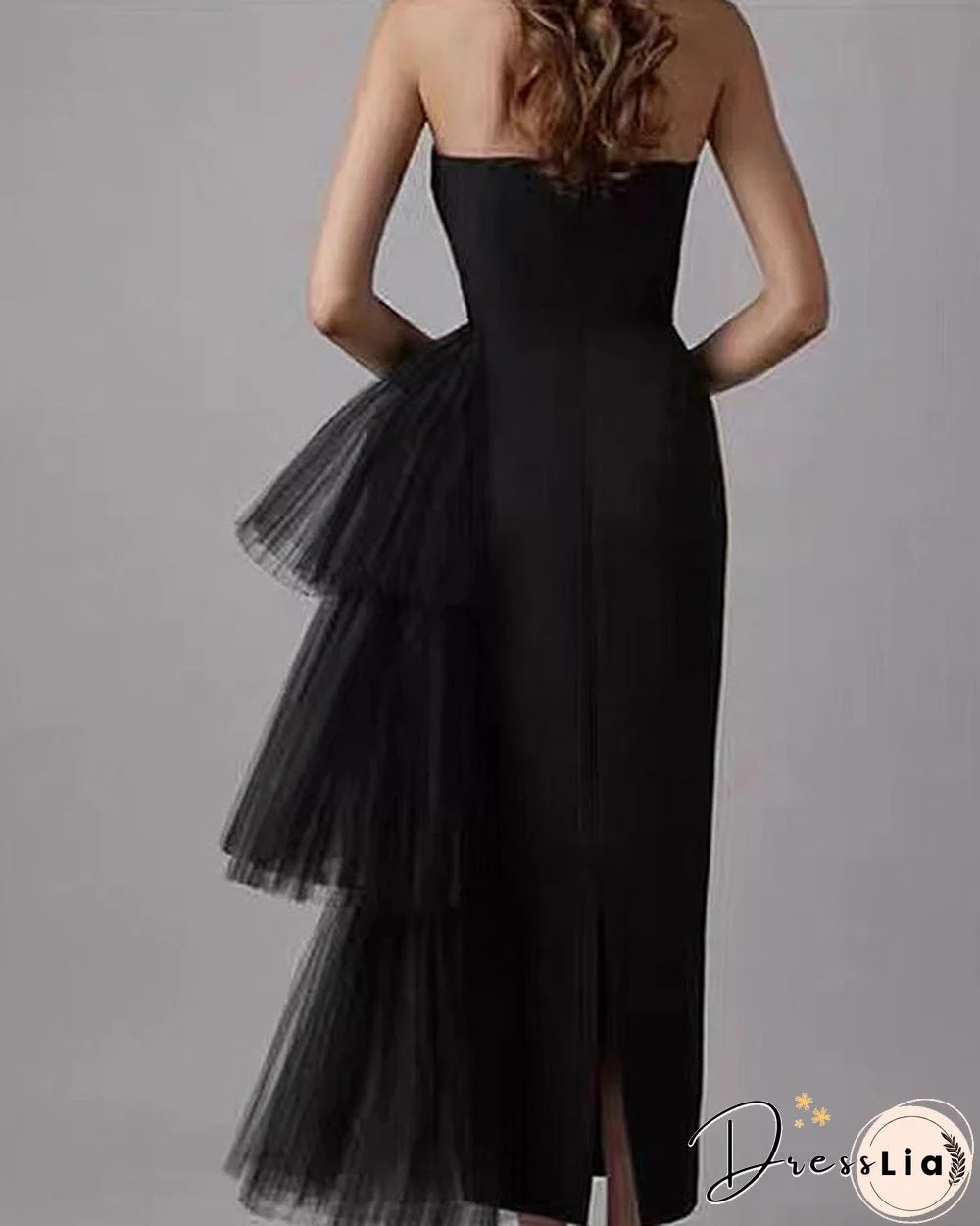 Sexy Tulle Patchwork Irregular Maxi Prom Dress