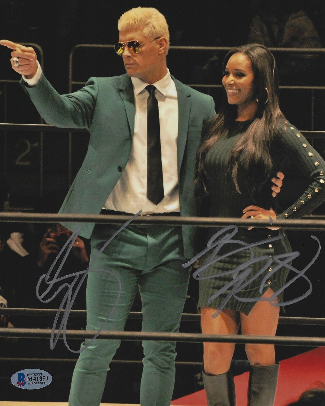 Cody Brandi Rhodes Signed 8x10 Photo Poster painting BAS COA All Elite New Japan Pro Wrestling 2