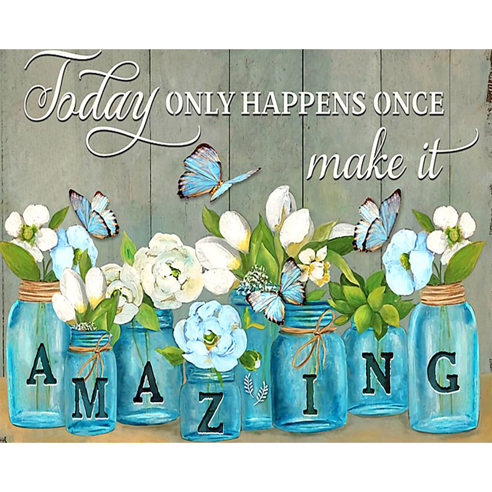 

Amazing Sentence - Round Drill Diamond Painting - 50*40CM, 501 Original