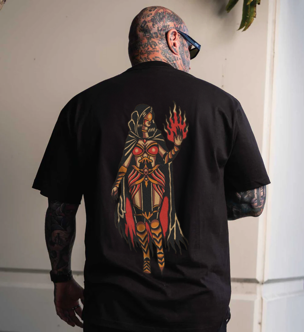 Firewoman Graphic Print T-shirt
