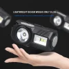 Multi-Function Lightweight Induction Headlamp Outdoor Cap Clip Light USB Charging Headwear Waterproof Super Bright Red And Blue Flash Emergency Light