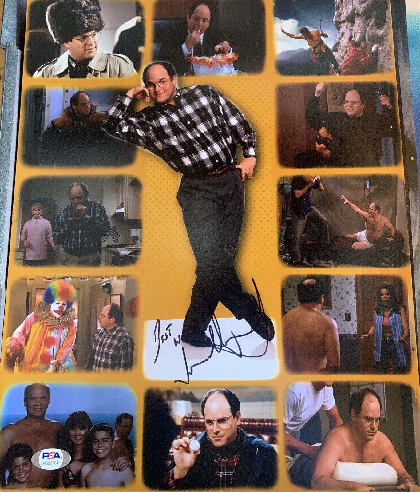 jason alexander signed Auto Photo Poster painting 11x14 Seinfeld Psa Coa