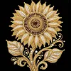 DIY Pearl Painting Sunflower for Home Wall Decor with Frame(30x30cm)