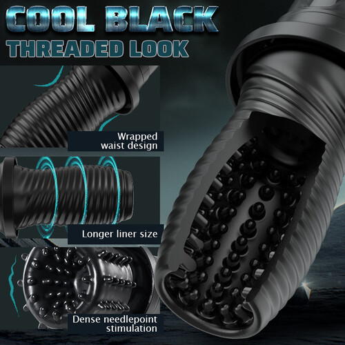 360° Wrapped 7 Rotating Vibrating Handheld Masturbator Cup