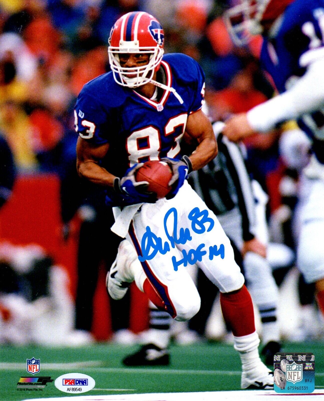 Andre Reed autographed signed 8x10 NFL Buffalo Bills PSA COA