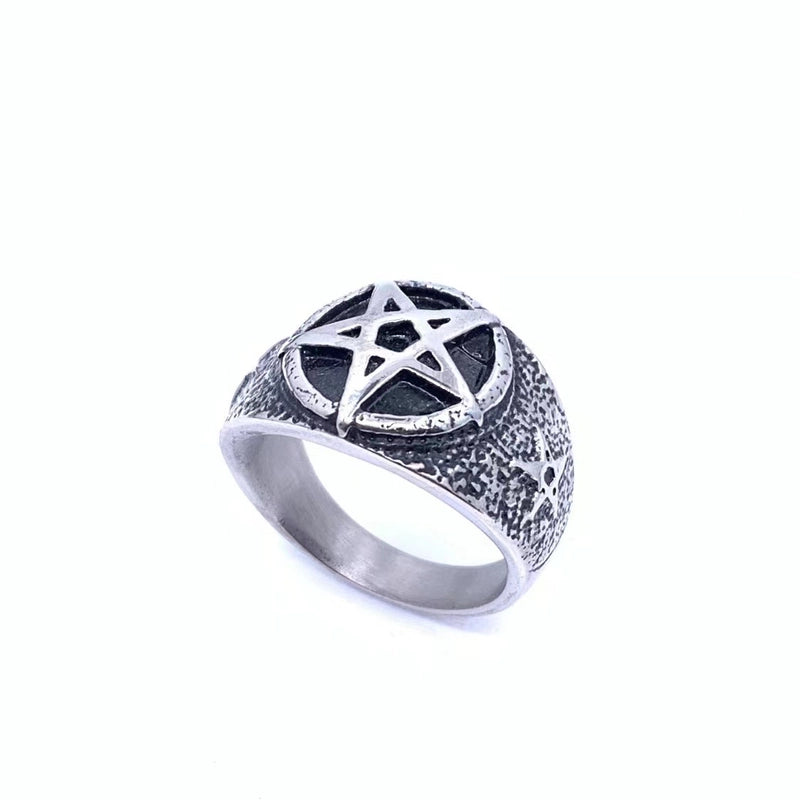 Hip-Hop Solid Color 304 Stainless Steel Polishing Men’s Rings