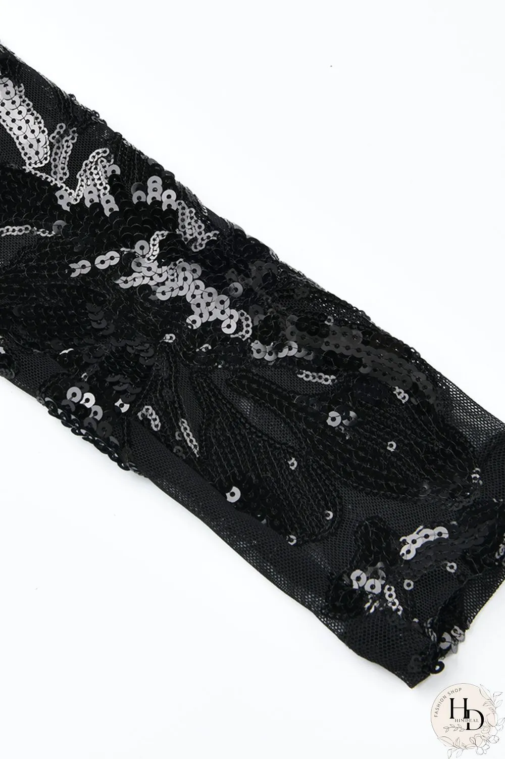 Black Fashion Sexy Patchwork Sequins V Neck Plus Size Jumpsuits