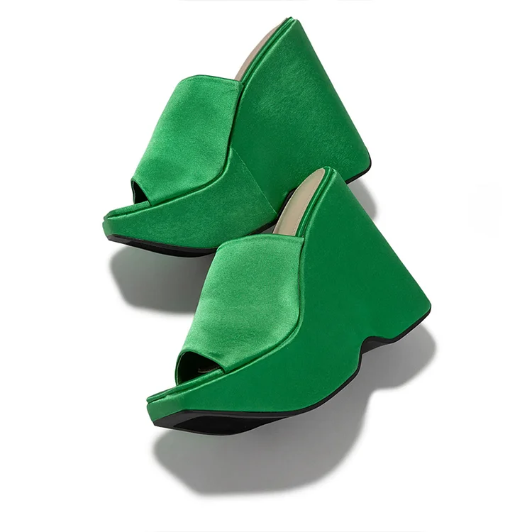 Green Platform Office Wedges Vdcoo