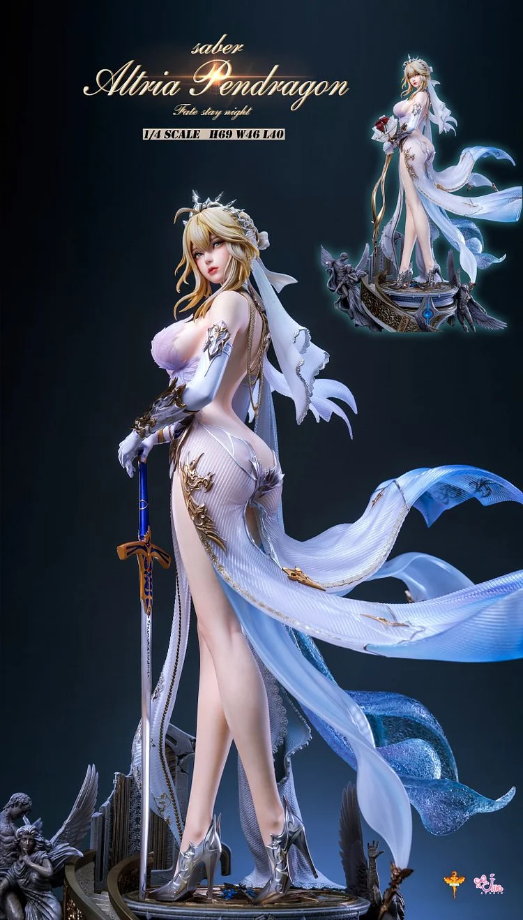 DT Studio - Fate Saber Artoria Pendragon Wedding Dress Statue(GK)-
