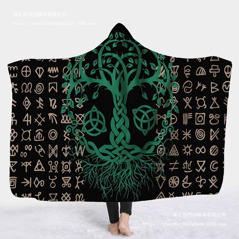 Viking Viking Blanket Magic Hat Blanket Children's Blanket Napping Blanket Hooded Blanket Cape