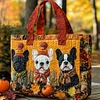 French Bulldog Quilted Tote Bag🔥All items are shipped in a default size of 15x14 inches.