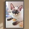 Diamond Painting-DIY Full Round Drill Cat(45*30 cm)