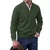Men's Cashmere Zipper Basic Sweater