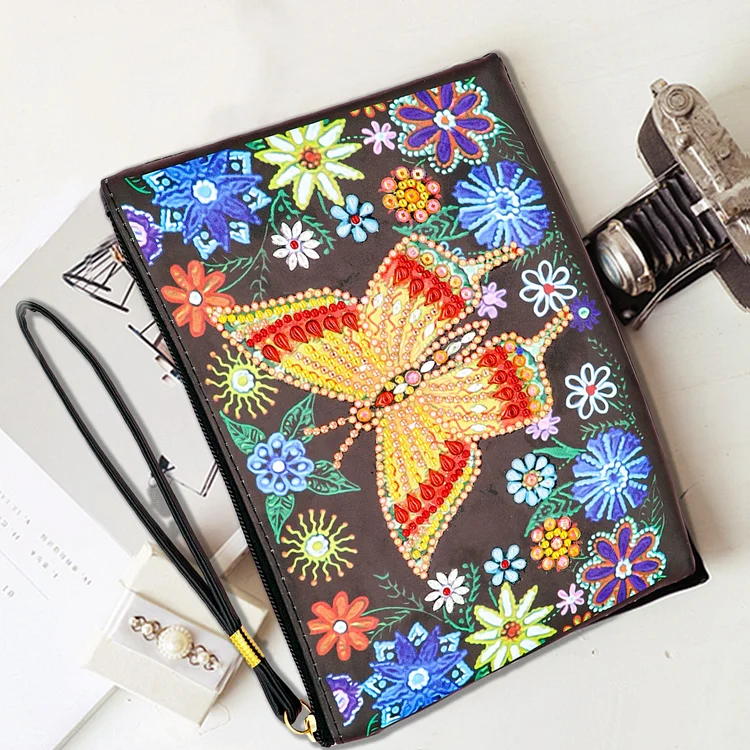 Diamond painting package DIY special-shaped diamond |Yellow butterfly| handbag