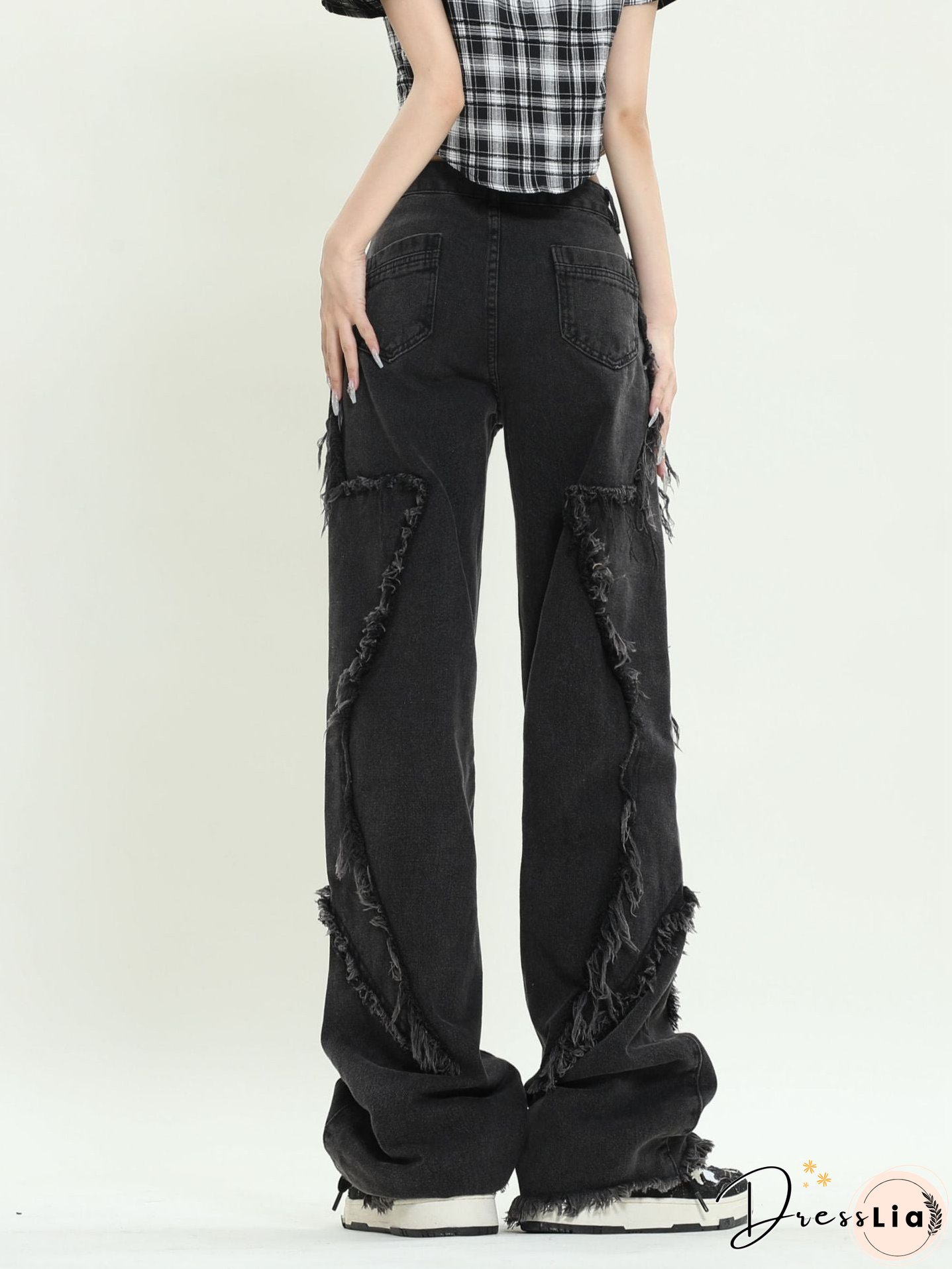 Tie-Dye Print Loose Slim Casual Trousers