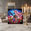 Framed Diamond Painting - Special Shaped - Independence Day (25x25cm)