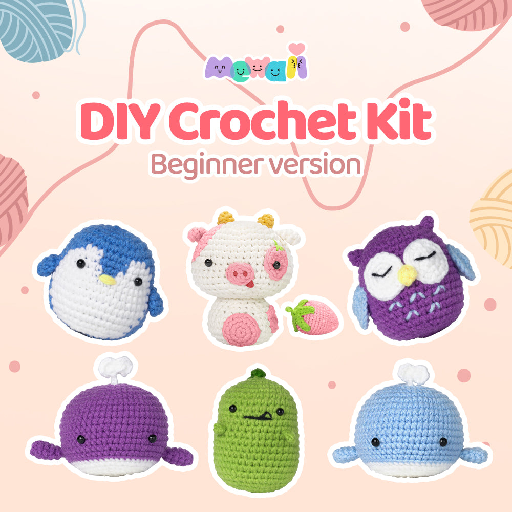 Mewaii Original Designed Crochet Kit For Beginners with Easy Peasy Yarn