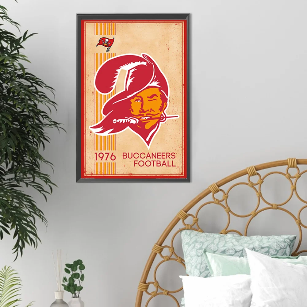 Diamond Painting - Full Round Drill - Tampa Bay Buccaneers(Canvas|30*45cm)