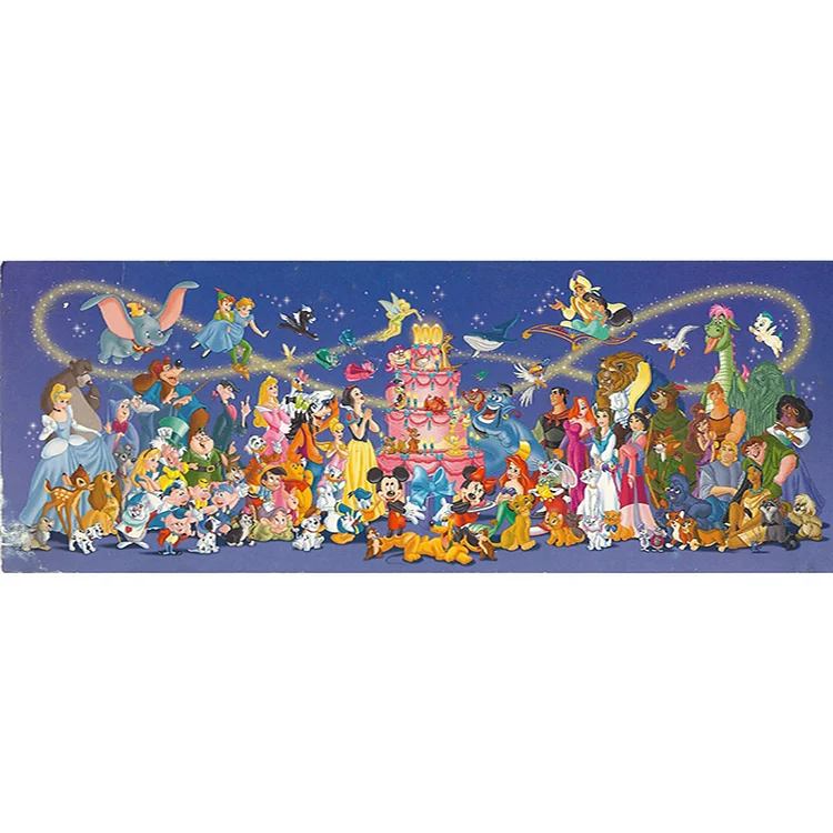 Full Round Diamond Painting - Disney Characters Exhibition 80*30CM