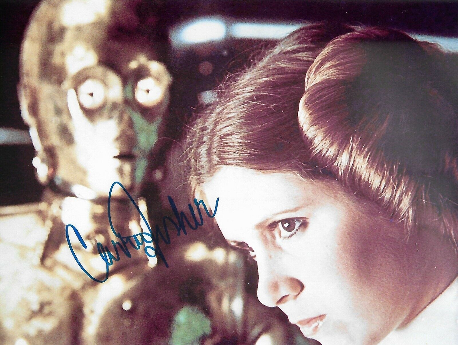 Carrie Fisher Signed Autographed 8x10 Photo Poster painting Incl Coa