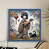 Japanese Geisha-11CT Stamped Cross Stitch 40*40cm