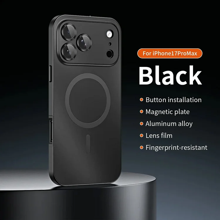 Aluminum Metal MagSafe Infinite Charging Frosted Protective Case