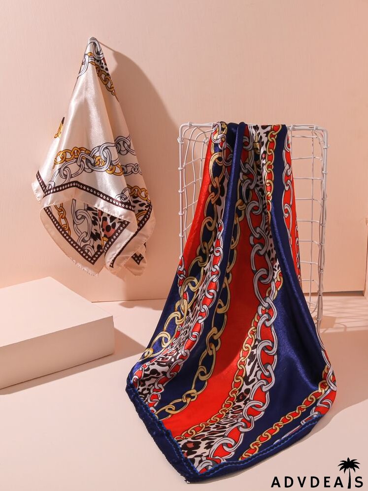 2pcs Chain Pattern Bandana