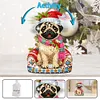 DIY Christmas Pug-Acrylic Diamond Painting Ornaments With Shaking Head Function