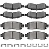 Ceramic Pads Kits,SCITOO 8pcs Brakes Pads Set fit for Buick Enclave,Rainier,for Chevy SSR,Trailblazer EXT,Traverse,for GMC Acadia,Envoy,Envoy XL,for Isuzu Ascender,9-7x,07-10 for Saturn Outlook