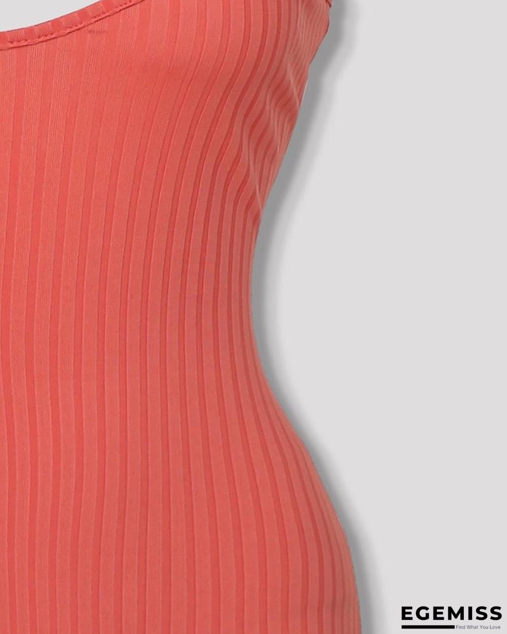 Spaghetti Strap V-Neck Bodycon Dress | EGEMISS