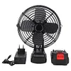 Air Circulator Fan Rechargeable Portable Camping Fan 2 Speed Settings for Car RV