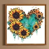 Diamond Painting-DIY Full Round Drill Sunflower Love