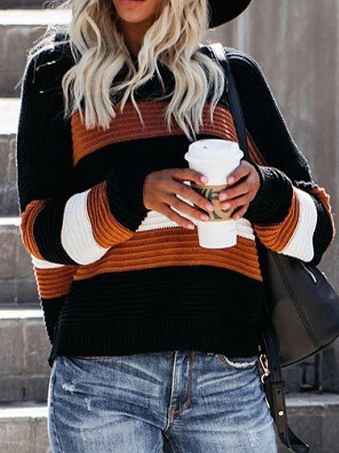 Shift Long Sleeve Casual Sweater