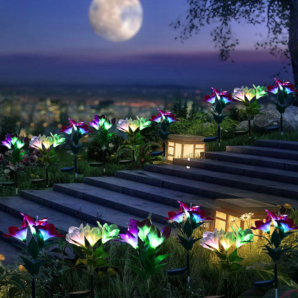 

3Pcs LED Waterproof Solar Clivia Gradient, 501 Original