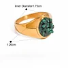 Chic Natural Stones Golden Rings