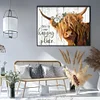 Hignland Cow - 11CT Stamped Cross Stitch 50*40cm