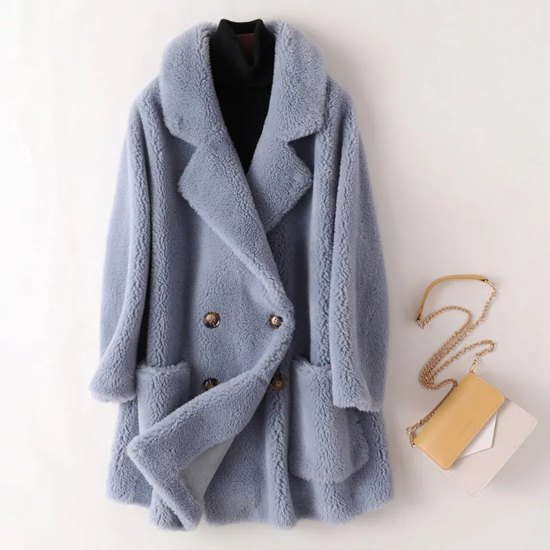 Women's Shearling Oversized Coat &ndash; Warm Winter Statement &ndash; view 2