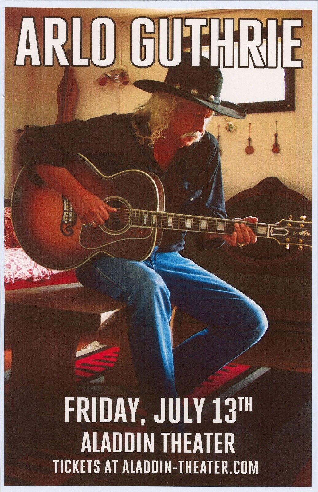 ARLO GUTHRIE 2018 Gig POSTER Portland Oregon Concert