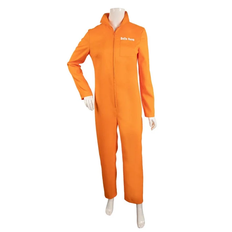 Anime Suicide Squad ISEKAI (2024) Yellow Prison Uniform Jumpsuit Outfits Cosplay Costume Halloween Carnival Suit