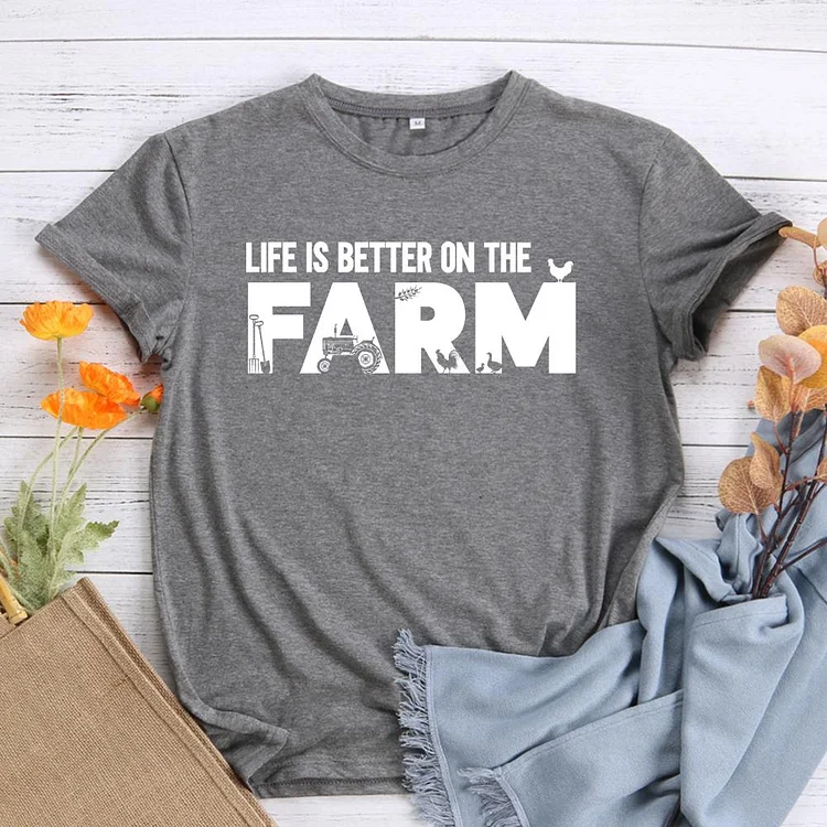 PSL - Life is better on the farm T-shirt Tee -04049