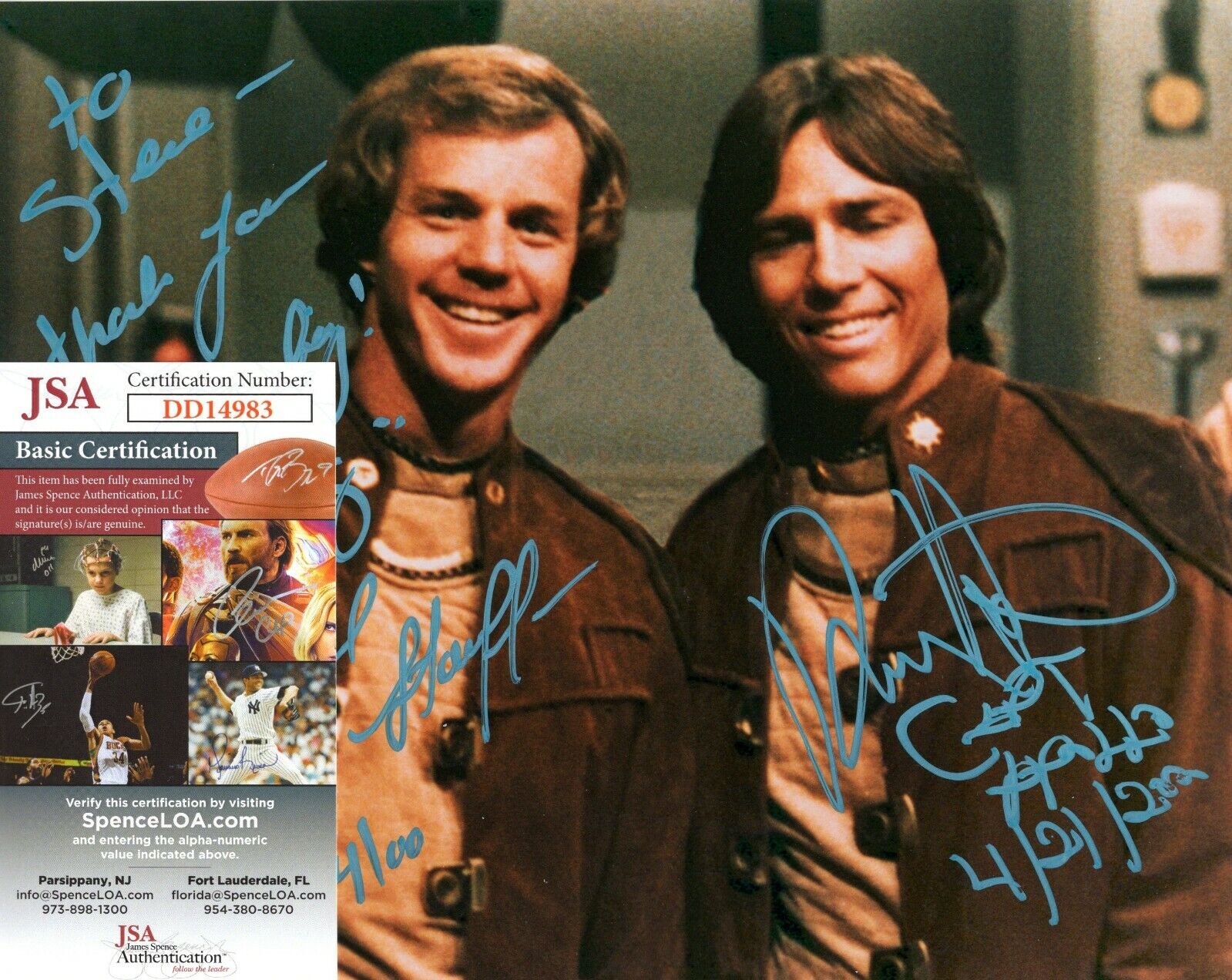 Jack Stauffer Richard Hatch Battlestar Galactica Hand Signed 8x10 Photo Poster painting JSA COA