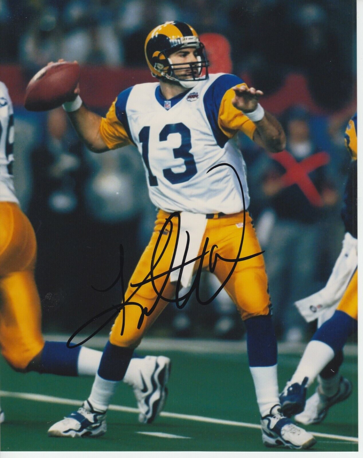 Kurt Warner (Signed In Person) #2 8x10 Signed Photo Poster painting w/ COA St Louis Rams -