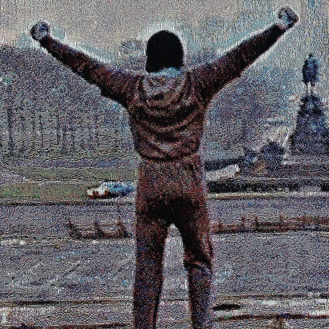 Personalized printed round neck long sleeve street style men's warm sweatshirt