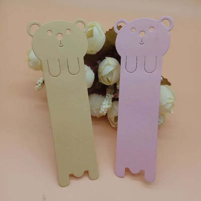 Cartoon cute Bear Animal Lable Tag Bookmark  New Cutting Dies Scrapbooking Dies Metal Stamps and die for Card Making DIY