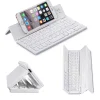 Three Folding Mobile Phone Tablet Aluminum Alloy Bluetooth keyboard IOS Android Windows Three Systems Universal